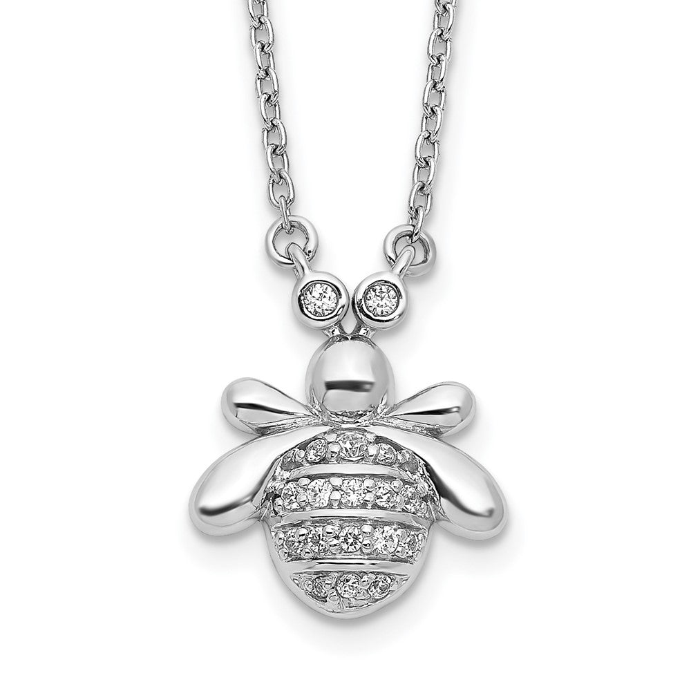1/10 carat Diamond Bee Necklace - WBC