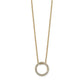 Polished 1/4 carat Diamond Circle Necklace - WBC