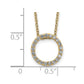 Polished 1/4 carat Diamond Circle Necklace - WBC
