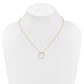 Polished 1/2 carat Diamond Circle Necklace - WBC