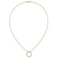 Polished 1/2 carat Diamond Circle Necklace - WBC