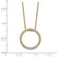 Polished 1/2 carat Diamond Circle Necklace - WBC