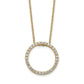 Polished 1/2 carat Diamond Circle Necklace - WBC