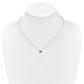 Diamond and Oval Emerald Fancy East-West Necklace - WBC