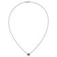 Diamond and Oval Emerald Fancy East-West Necklace - WBC