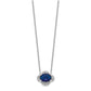 Diamond and Oval Sapphire East-West Necklace - WBC