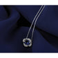 Diamond and Oval Sapphire East-West Necklace - WBC