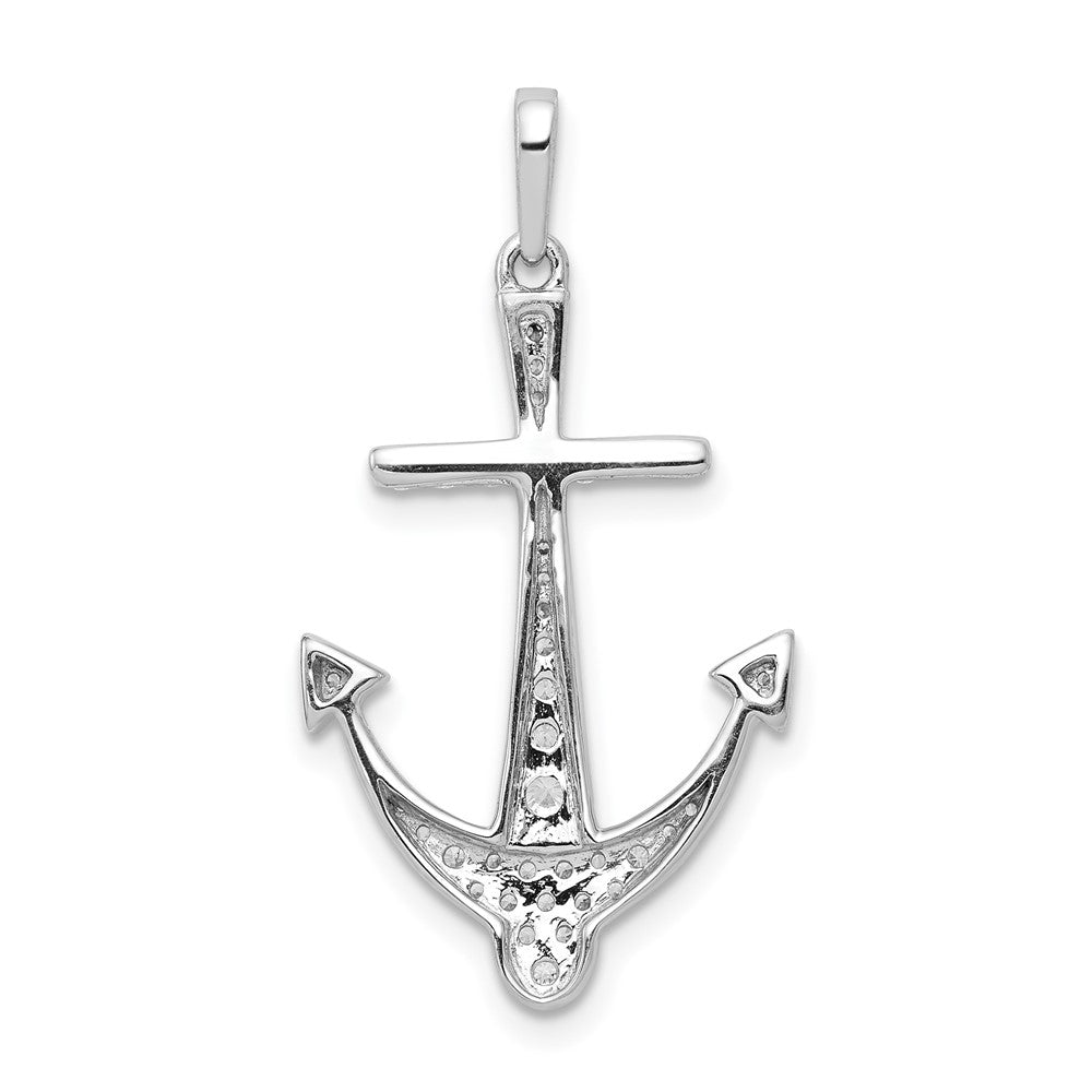 1/4 carat Diamond Anchor Pendant - WBC