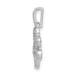 1/4 carat Diamond Paw Print Pendant - WBC