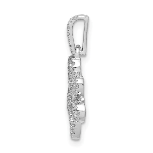 1/4 carat Diamond Paw Print Pendant - WBC