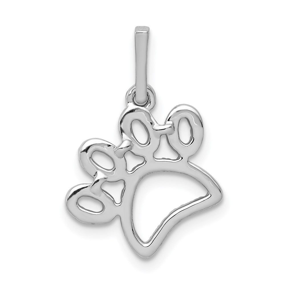 1/4 carat Diamond Paw Print Pendant - WBC