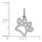 1/4 carat Diamond Paw Print Pendant - WBC