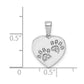 Diamond Paw Prints Heart Pendant - WBC
