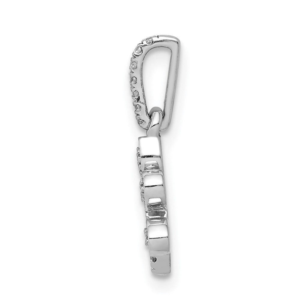 1/10 carat Diamond Paw Print Pendant - WBC