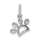 1/10 carat Diamond Paw Print Pendant - WBC