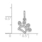 1/10 carat Diamond Paw Print Pendant - WBC