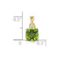 Cushion Checkerboard August/ Peridot and Diamond Pendant - WBC