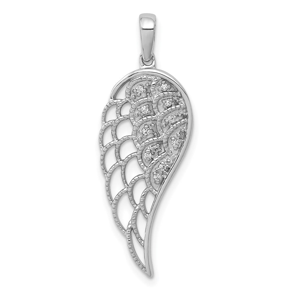 Diamond Open-work Wing Pendant - WBC