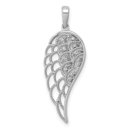 Diamond Open-work Wing Pendant - WBC