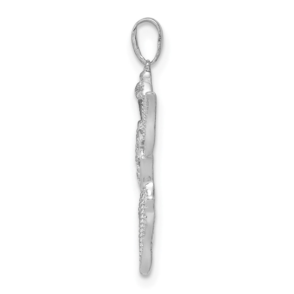 Diamond Cut-out Angel Pendant - WBC
