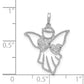 Diamond Cut-out Angel Pendant - WBC
