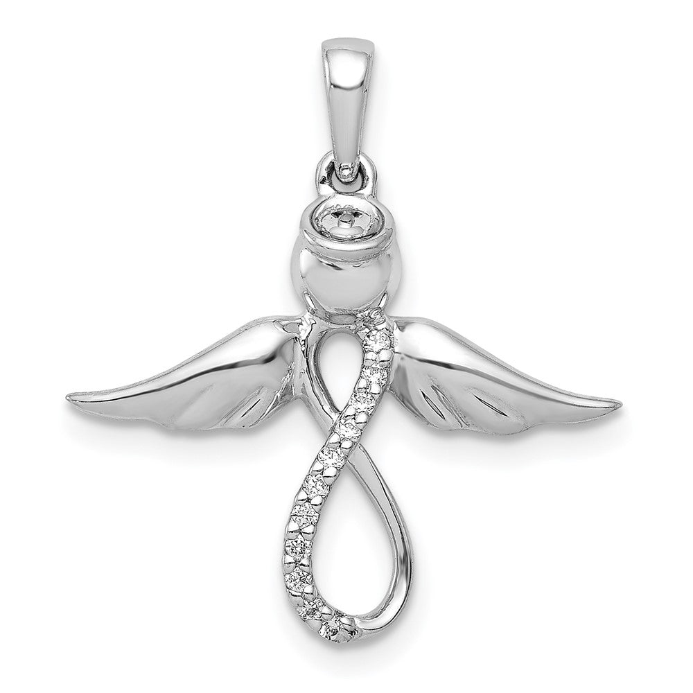 Diamond Infinity Angel Pendant - WBC