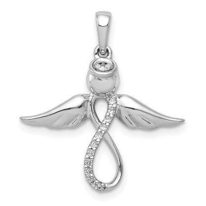 Diamond Infinity Angel Pendant - WBC