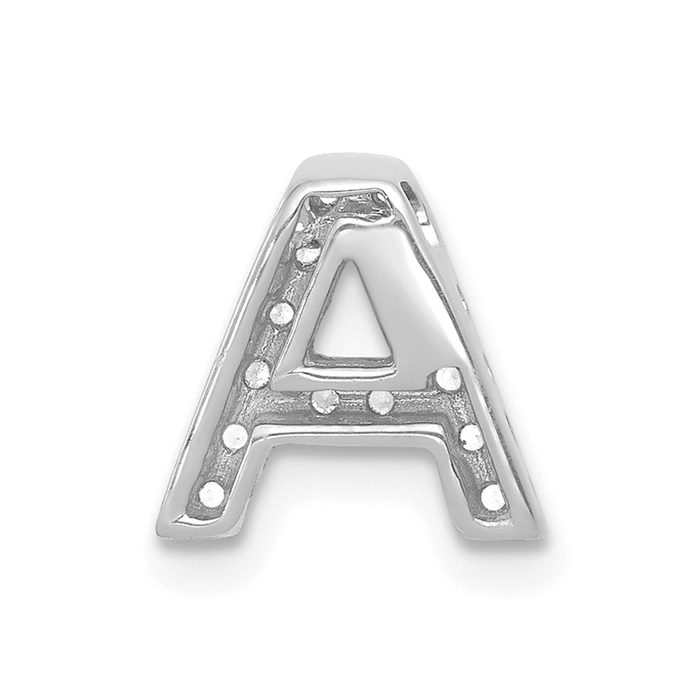 Diamond Letter A Initial Charm - WBC