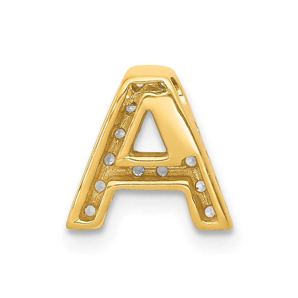Diamond Letter A Initial Charm - WBC