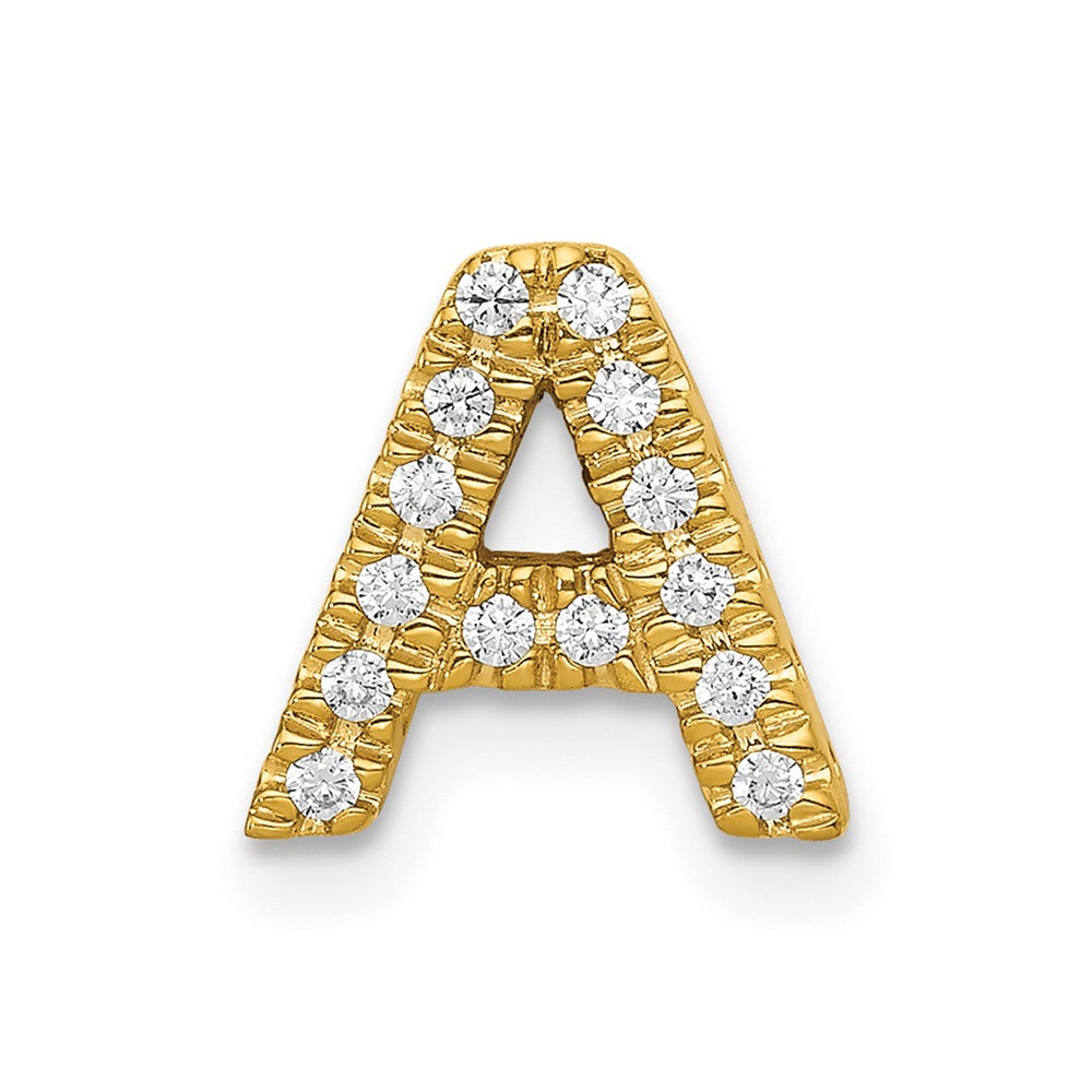 Diamond Letter A Initial Charm - WBC