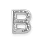 Diamond Letter B Initial Charm - WBC