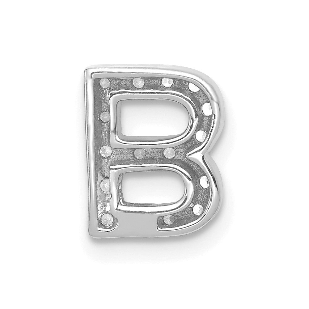 Diamond Letter B Initial Charm - WBC
