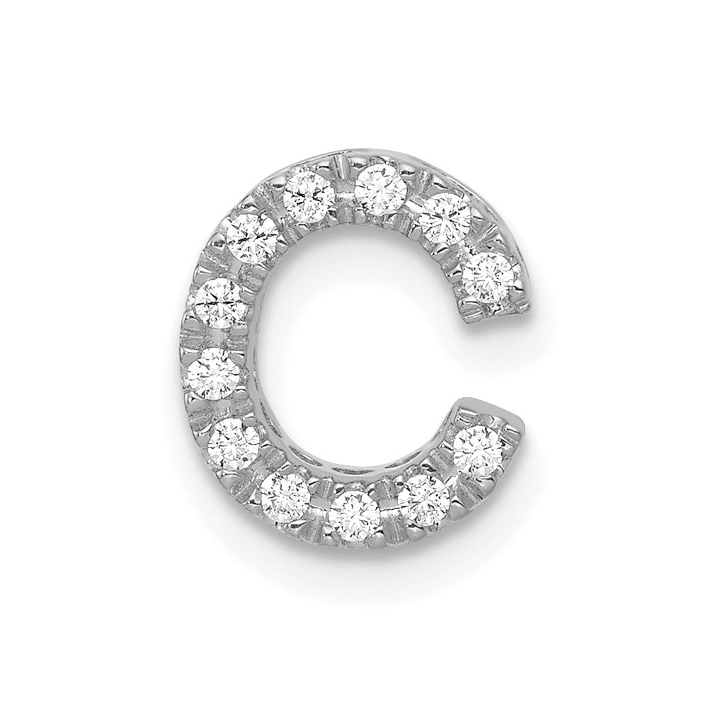 Diamond Letter C Initial Charm - WBC