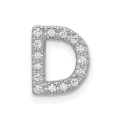 Diamond Letter D Initial Charm - WBC