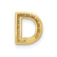 Diamond Letter D Initial Charm - WBC
