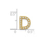 Diamond Letter D Initial Charm - WBC
