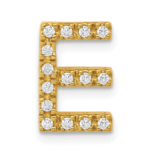 Diamond Letter E Initial Charm - WBC