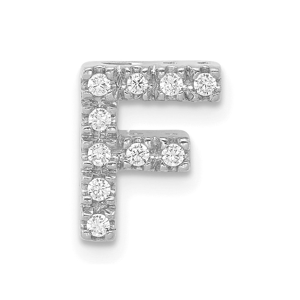 Diamond Letter F Initial Charm - WBC