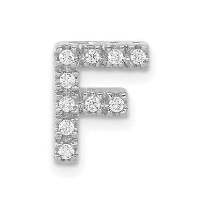 Diamond Letter F Initial Charm - WBC