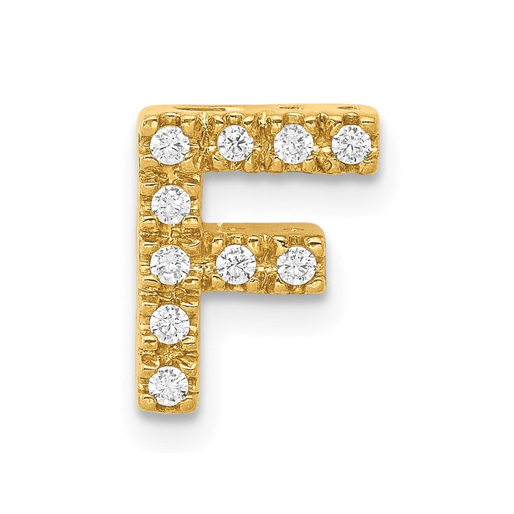 Diamond Letter F Initial Charm - WBC