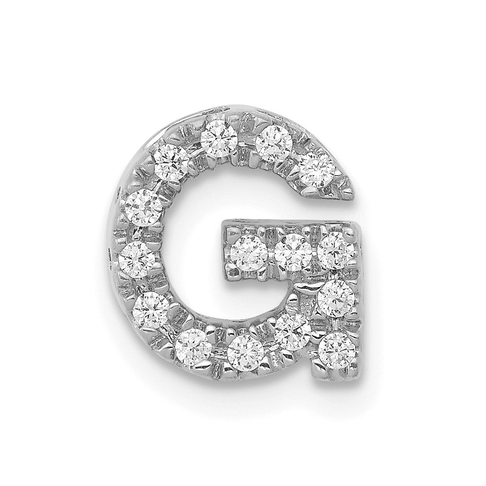 Diamond Letter G Initial Charm - WBC