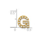 Diamond Letter G Initial Charm - WBC