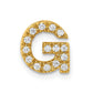 Diamond Letter G Initial Charm - WBC