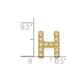 Diamond Letter H Initial Charm - WBC