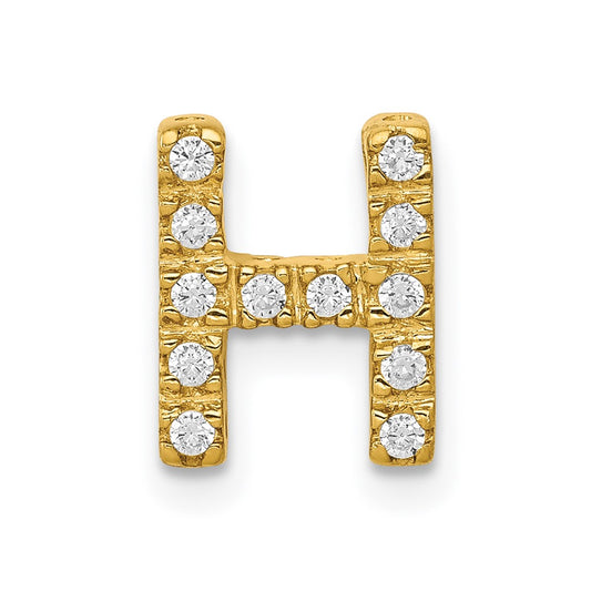Diamond Letter H Initial Charm - WBC