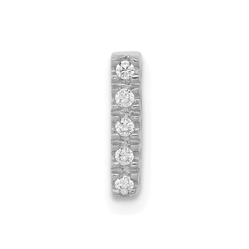 Diamond Letter I Initial Charm - WBC