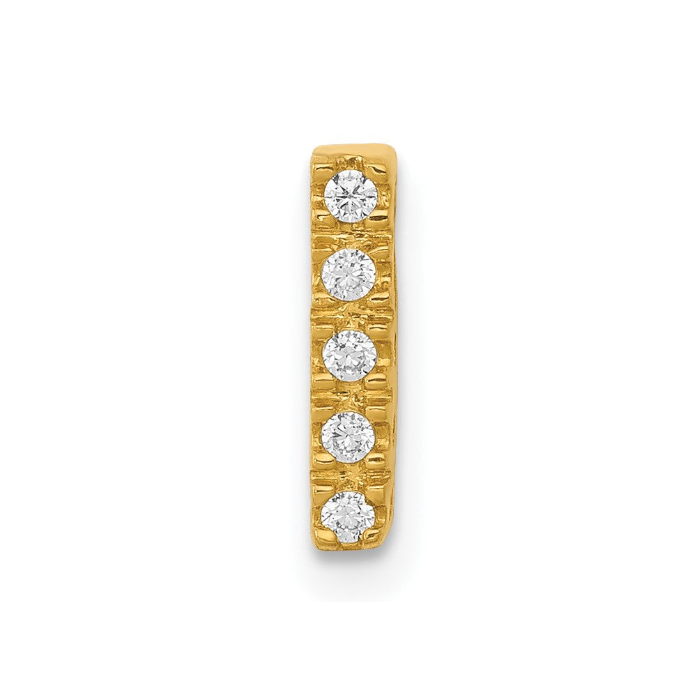 Diamond Letter I Initial Charm - WBC