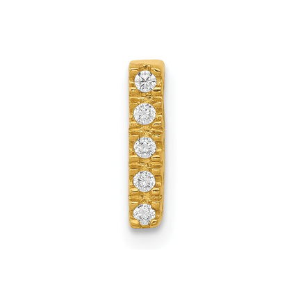 Diamond Letter I Initial Charm - WBC