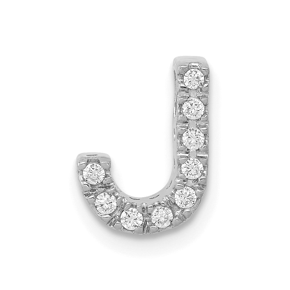 Diamond Letter J Initial Charm - WBC
