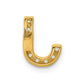 Diamond Letter J Initial Charm - WBC